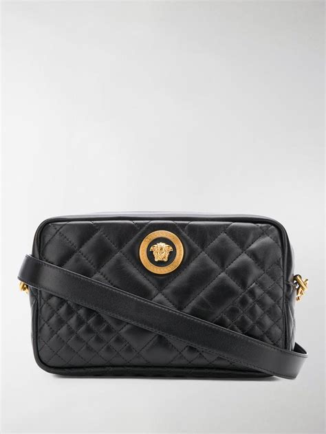 versace jeans quilted crossbody going out purse|versace black shoulder bag.